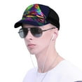 thumbnail image 4 of Lsque Howling Wolf Printed Trucker Hat - Baseball Cap for Men Women - Breathable Mesh Side, Adjustable Fit - for Casual Wear, 4 of 7