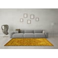 thumbnail image 3 of Ahgly Company Machine Washable Indoor Rectangle Persian Yellow Traditional Area Rugs, 7' x 9', 3 of 4
