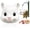 White, variant on Squirrel Head Feeder, Funny Animal Face Hanging Feeder for Outdoor Garden