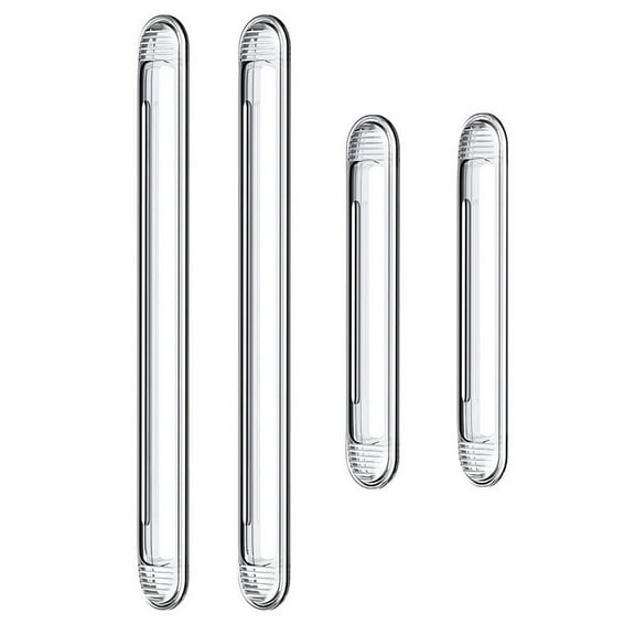 Liukekj 4PCS Silicone Bumper Guards Clear Anti-Scratch Trim Strip Self Adhesive Strips Edge Protectors for Car Doors Furniture and Walls