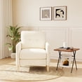 thumbnail image 6 of BedLuxury 31’’ High Back Accent Chair with Thick Cushion,Chenille sofa with Supportive Armrests for Living Room and Small Spaces,Beige, 6 of 9