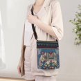 thumbnail image 3 of Hfppkn Elephant Embroidered Boho Hobo Crossbody Bag, Vintage Ethnic Shoulder Purse for Women Travel Use 20x23x4cm, 3 of 7