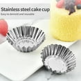 thumbnail image 4 of AURARMLET 30Pcs Egg Tart Baking Molds Stainless Steel Reusable Small Tart Pans, 4 of 7
