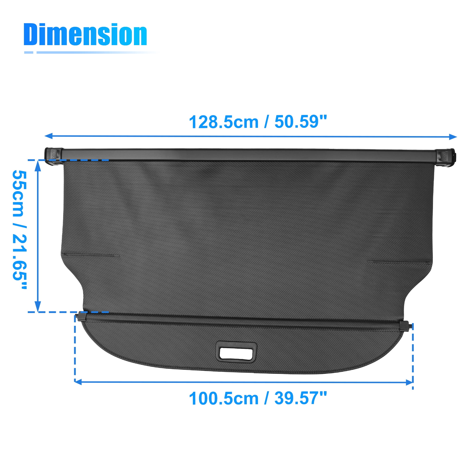 Unique Bargains Cargo Cover Rear Trunk Shield for Mitsubishi Eclipse Cross 2018-2023 Black