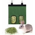 thumbnail image 1 of Bolsa de heno para conejo colgante, bolsa de alimentación para heno, accesorio para cabaña, 1 unidad (verde), 1 of 5