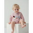 thumbnail image 6 of Rovasas Baby Sweater Romper Long Sleeve Embroidery Bodysuit Birthday Outfit, 6 of 9
