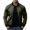 Army Green, variant on JNGSA Plus Size Jacket, Men's Jacket Casual Windproof Jackets Full Zip Windbreaker Jackets Warm Winter Padded Coats