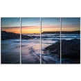 thumbnail image 2 of Setting Sun at Polzeath Beach - Modern Seascape Canvas Artwork, 2 of 3