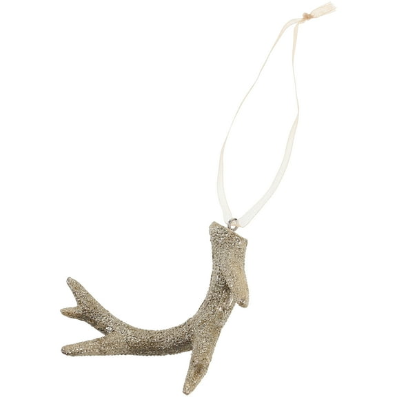 PAMINGONO 1Set Deer Pendant Deer Antler Christmas Tree Hanging Decoration Resin for Christmas Ornaments 7.50X6.30X3.00CM