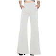 thumbnail image 1 of Pantalones casuales sencillos de color liso para mujer, 1 of 8