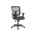 thumbnail image 6 of Lorell® Ergonomic Mesh/Fabric Mid-Back Chair, Swivel Tilt, Black, 6 of 14
