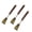 3PC, variant on Extendable Back Scratcher Itch Relief Tool With Cow Horn Style Handle, Resin Build And Adjustable Length For Full-Body Use, Home Self-Care, 0.22 Lb
