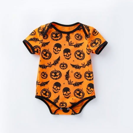 

Yubatuo Infant Baby Kids Boys Girls Romper Romper Jumpsuits Outfits Halloween Orange S/59