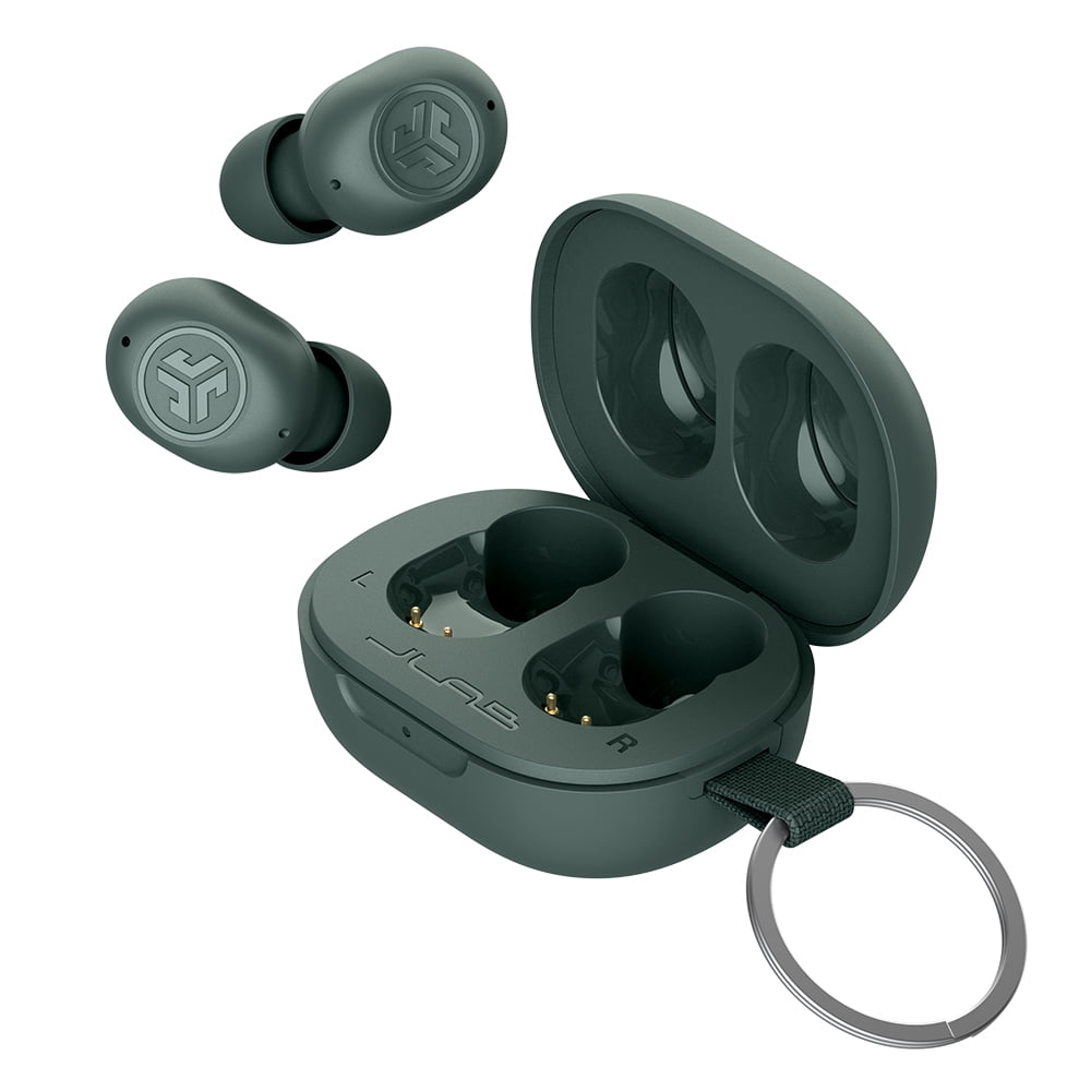 JLab JBuds Mini True Wireless Bluetooth Earbuds + Charging Case, Sage Gray, IP55 Sweat and Dust Proof, Bluetooth Multipoint, Be Aware Audio, 3 EQ Sound Settings, Crystal Clear Calls - Shop Black JLab JBuds Mini True Wireless Bluetooth Earbuds + Charging Case, Sage Gray, IP55 Sweat and Dust Proof, Bluetooth Multipoint, Be Aware Audio, 3 EQ Sound Settings, Crystal Clear Calls - Shop Black