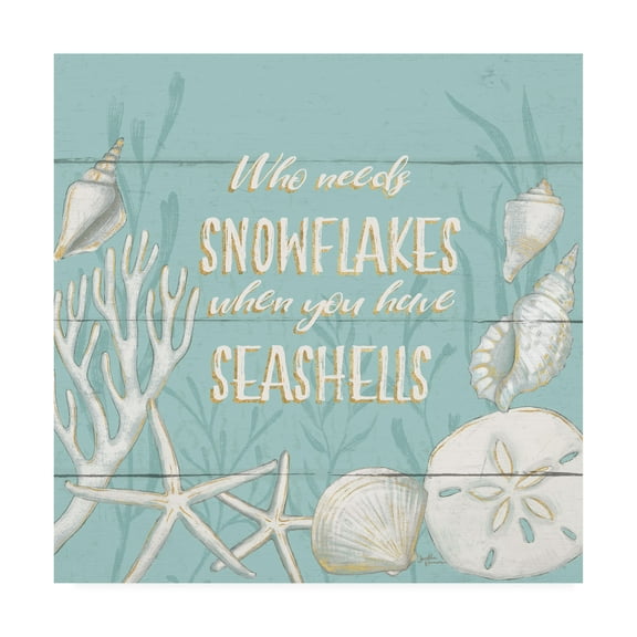 Trademark Fine Art 'Tranquil Morning II Snowflakes' Canvas Art by Janelle Penner