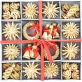 thumbnail image 4 of Juego de estrellas de paja de 56 piezas - Adornos para árboles de Navidad - Colgantes de paja para el árbol de Navidad - Colgantes naturales para árboles de Navidad - Adornos navideños, 4 of 8