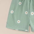 thumbnail image 5 of Ymyiu Baby Girls' Dresses Toddler Baby Girls Bell-Bottoms Jumpsuit Sleeveless Romper Outfit 2T 3T (Green,2-3 Years), 5 of 6