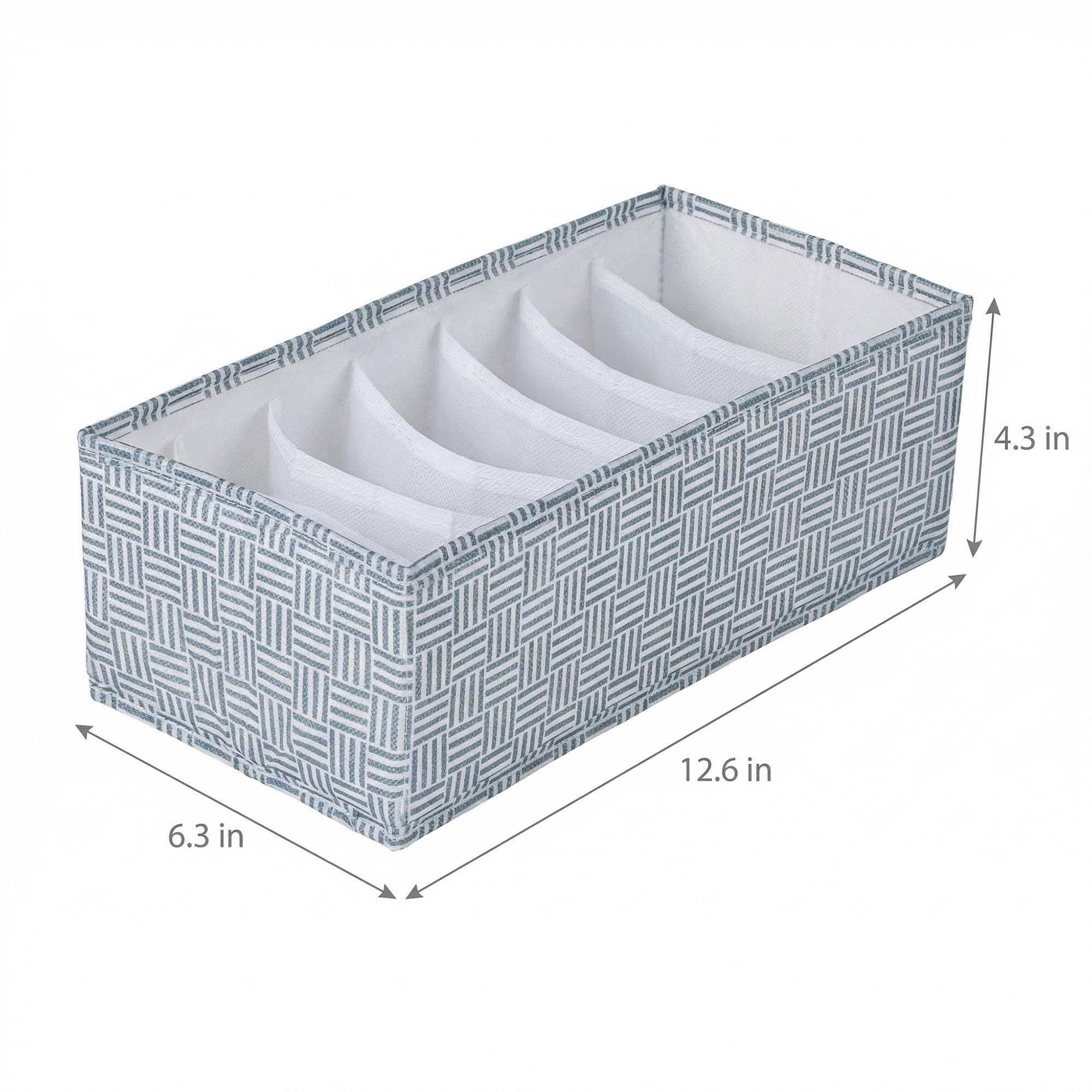 Unique Bargains Collapsible Fabric Storage Bin for Closet Light Blue