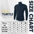 thumbnail image 3 of NY Threads Men's Ribbed Turtleneck Slim Fit Pullover Casual Long Sleeves Basic Top, X-Large, Navy, 3 of 9