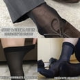thumbnail image 3 of CAILDANL 10 Pairs Mens Ultra Thin Dress Socks Silk Sheer Business Socks Soft Nylon Work Trouser Sox Mid Calf, 3 of 7