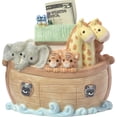 thumbnail image 5 of Precious Moments Overflowing with Love Noah's Ark Top Slot Porcelain Bank Nursery Décor 173434, 5 of 5