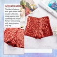 thumbnail image 5 of renvena Girls Kids Sequin Jazz Hip Hop Dance Shorts Active Workout Sport Activewear 3-8 Red 5-6, 5 of 7