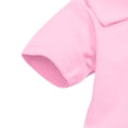thumbnail image 4 of Busydd Baby Girl Romper 0-24 Months Casual Breathable Cotton Short Sleeve Baby Romper Solid Color Lapel Button Baby Boy Clothes 9-12 Months, 4 of 5