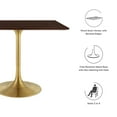 thumbnail image 6 of Modway Lippa 36" Square Wood Dining Table in Gold Cherry Walnut, 6 of 6