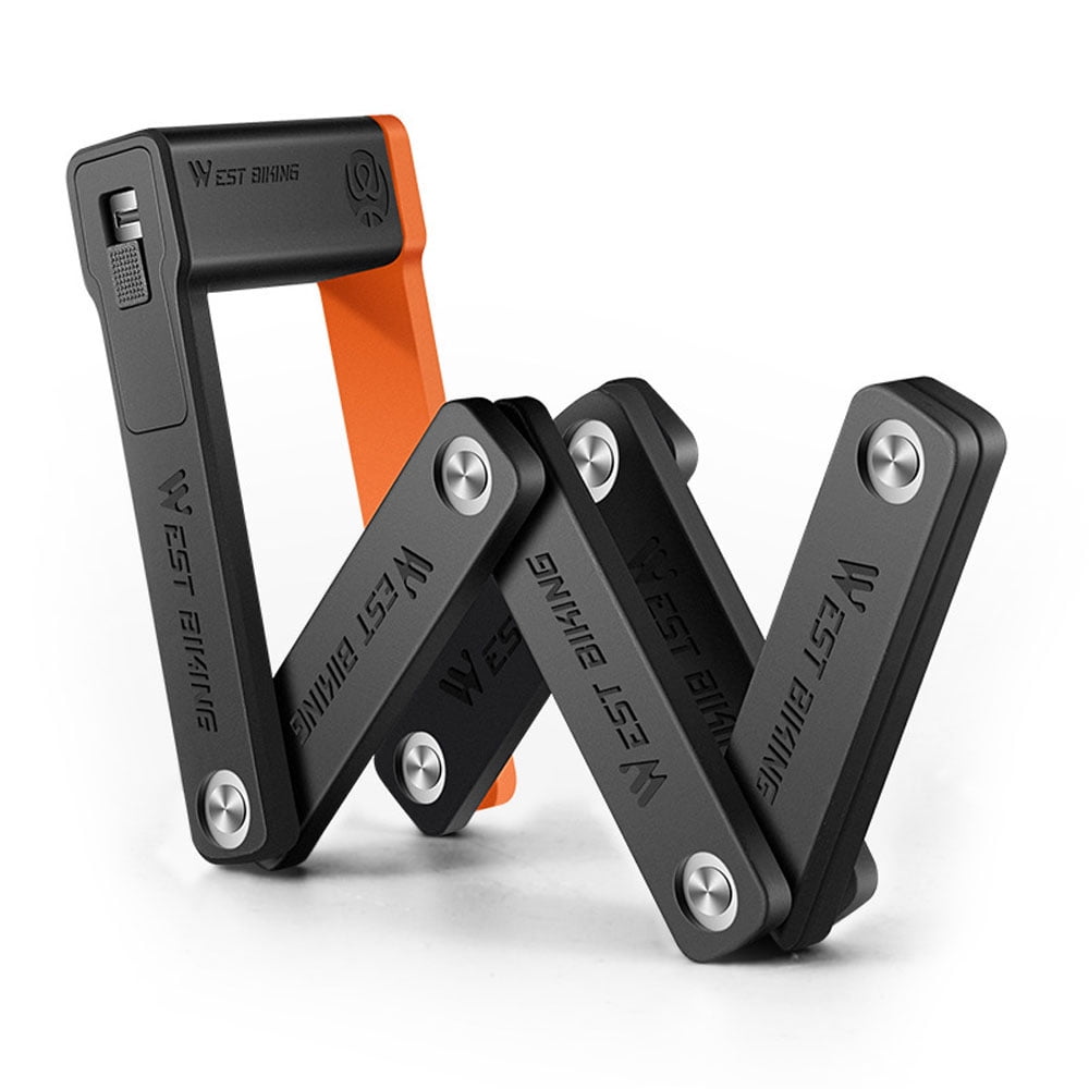 Cadenas Pliable TONYON – 5,5 Mm D’acier, 88 Cm De Long, 3 Clés, étui Silicone, Sécurité Renforcée Pour Vélo/scooter