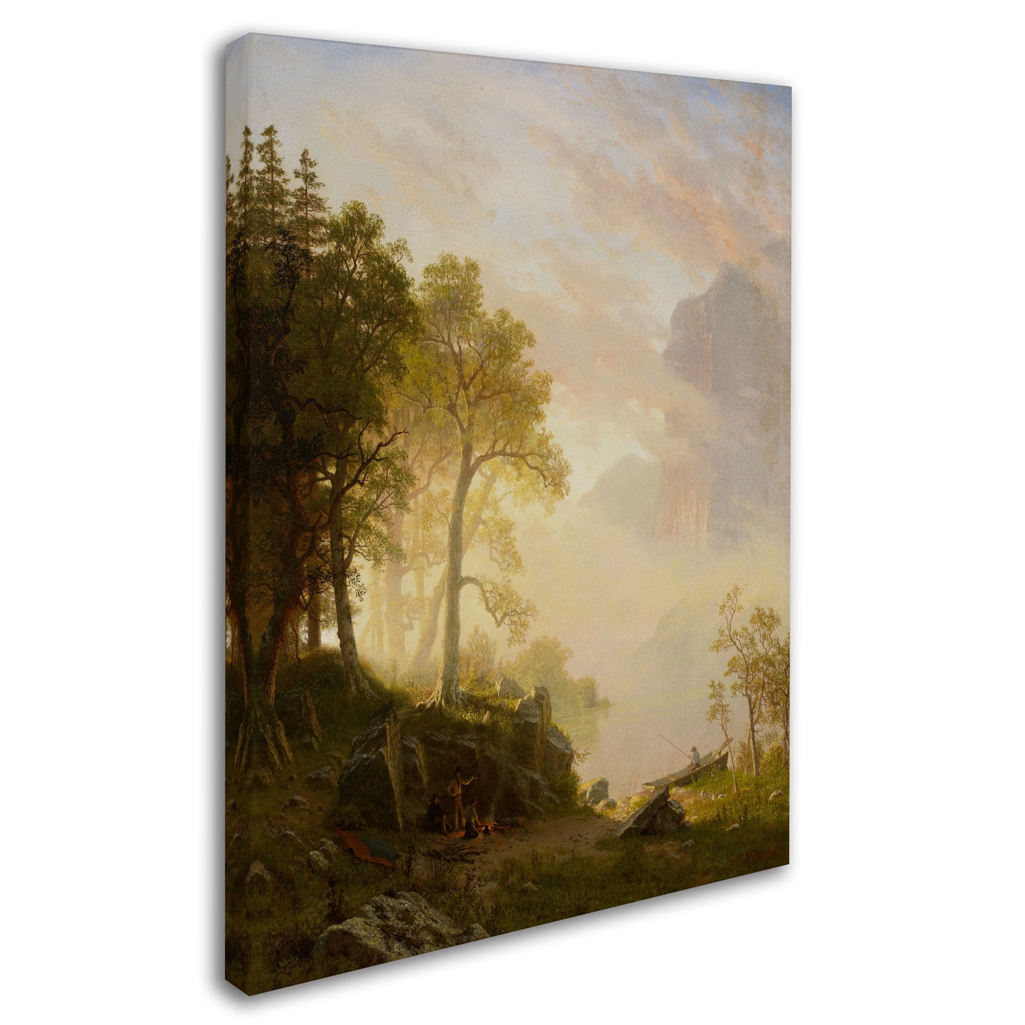 Trademark Fine Art "The Merced River In Yosemite" Canvas Art by Albert Bierstadt