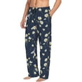 thumbnail image 6 of Rateoe Daisies Flowers Pattern Men’s Ultra-Soft Comfy Pajama Lounge Pants Sleepwear,Comfortable Lounge Wear,lightweight Pajamas, Casual Home Wear-Medium, 6 of 6
