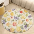 thumbnail image 5 of Various Fruits Round Small Area Rug, Print Non Slip Washable Floor Mat, Soft Throw Rug for Living Room, Powder Room Entryway, Bathroom, Bedside, 5 of 7