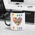 thumbnail image 5 of Peace Love Pride British Shorthair with Rainbow Sunglasses LGBT LGBTQ+ 11oz Accent Two-tone Mug Cat Lover Kitten Owner Gifts Coffee Tea Cup - 01004, 5 of 5