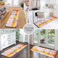 thumbnail image 6 of Yayeee Runner Rug for Bedroom 2'x6' Machine Washable Hallway Non Slip Mat, Yellow Circles, 6 of 8