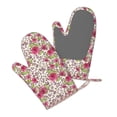 thumbnail image 5 of Gaeub Rose Mix Leopard 4 Print Oven Mitts and Potholders BBQ Gloves,Oven Mitts with Silicone, Non-Slip Cooking Gloves for Cooking Baking Grilling (2 Count), 5 of 6