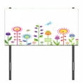 thumbnail image 3 of Tulip Headboard, Floral Set Different Type of Flowers on Grass Hope Seasonal Illustration Art, Upholstered Decorative Metal Bed Headboard with Memory Foam, Twin Size, Multicolor, by Ambesonne, 3 of 4