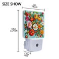 thumbnail image 4 of Yayeee LED Plug in Night Light for The Home with Auto Dusk to Dawn Light Sensors, 2 Pack, Pink Floral Tomatoes, 4 of 6
