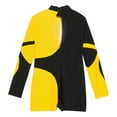 thumbnail image 4 of MSemis Girls One-Piece Gymnastics Leotard Shiny Long Sleeve Ballet Unitard with Shorts, 4 of 6