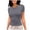 A-Dark Gray41, variant on XIAOCHA Women's Slim Fit Basic Tee Short Sleeve Top for Casual Style