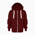 thumbnail image 2 of UAYOTSE Boys Hoodie Sweatshirt Full Zip Up Casual Long Sleeve Solid Jacket Kids Lightweight Outwear,Sizes 4-5 Years, 2 of 5