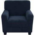 thumbnail image 1 of Couch Cover Velvet Plush Sofa Slipcover (Chair, Navy Blue), 1 of 7