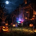thumbnail image 6 of Halloween Witch Cauldron Decoration with LED Lights and Sound Effects, Spooky Fog Effect, Plastic Multicolor Prop for Indoor Party, Home Mantel, Kitchen, 31.49x22.24 Inch, 6 of 7