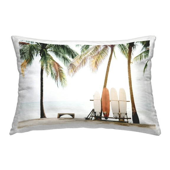 Stupell Industries Hawaii Surfing View Decorative Printed Throw Pillow Design by Sisi and Seb.