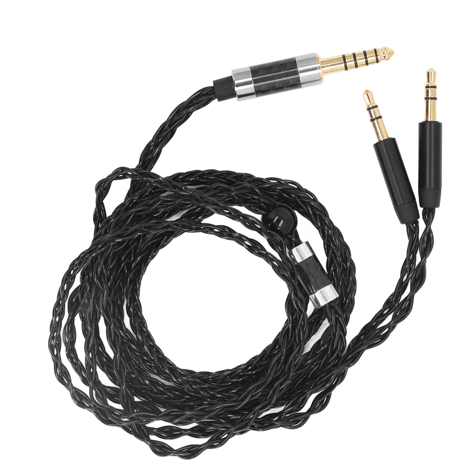 Suodoka 4.4mm Silver Plated Headphone Audio Cable Replacement Upgrade Cord for Denon AH D600 AH D7200 AH D7100 AH D9200 AH D5200 Meze 99 Classics Focal Elear Headphones 3.9 ft / 1.2 m