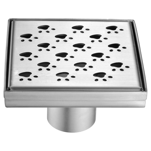 Dawn LMU050504 Memuru River Series Square Shower Drain - 5.25 x 5.25 in.