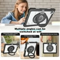 thumbnail image 3 of XYX Shockproof Tablet Case for iPad Pro 11 inch 4th/3rd/2nd Gen (2022/2021/2020) with 360 Rotating Stand, Slim Lightweight with Pencil Holder, Black, 3 of 5