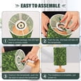 thumbnail image 4 of Bedside Desk Lamp LED Bulb Night Light USB Power Fabric Lampshade Table Lamps Grass, 4 of 7