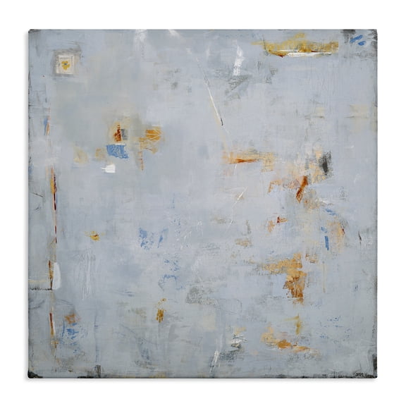 Stupell Industries Contemporary Abstract Grey & Accents Canvas Art, 17 x 17, by Jodi Major
