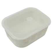 The Pioneer Woman Vintage Lace Ceramic Casserole Dish Set, Nesting Baking Dish with Lid, Linen, 6-Piece Set