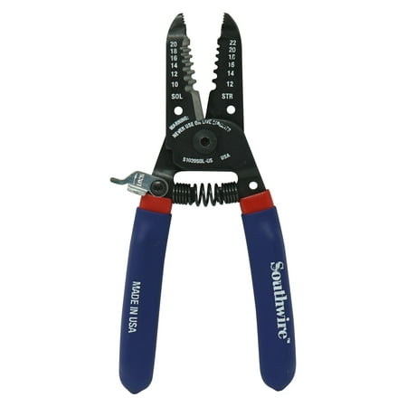 UPC: 0032886997594 | Southwire S1020SOL-US 10-20 AWG SOL & 12-22 AWG STR Compact Handles Wire Stripper and Cutter